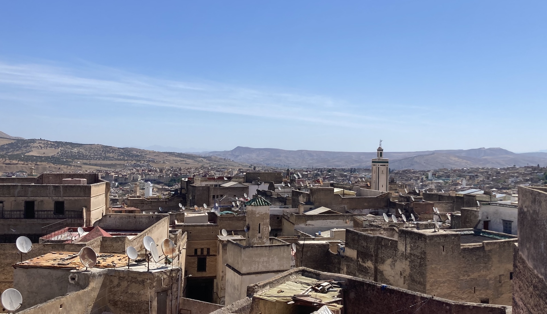 Medina of Fes rooftops 2023